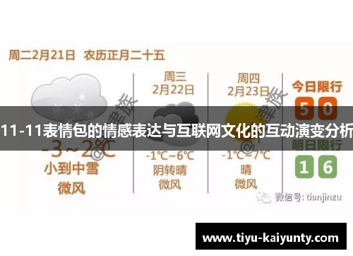11-11表情包的情感表达与互联网文化的互动演变分析